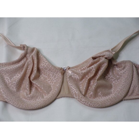 🆕CHANTELLE C Magnifique Seamless Minimizer Bra UnPadded UW Beige 36DDDD #1891 - Picture 7 of 10